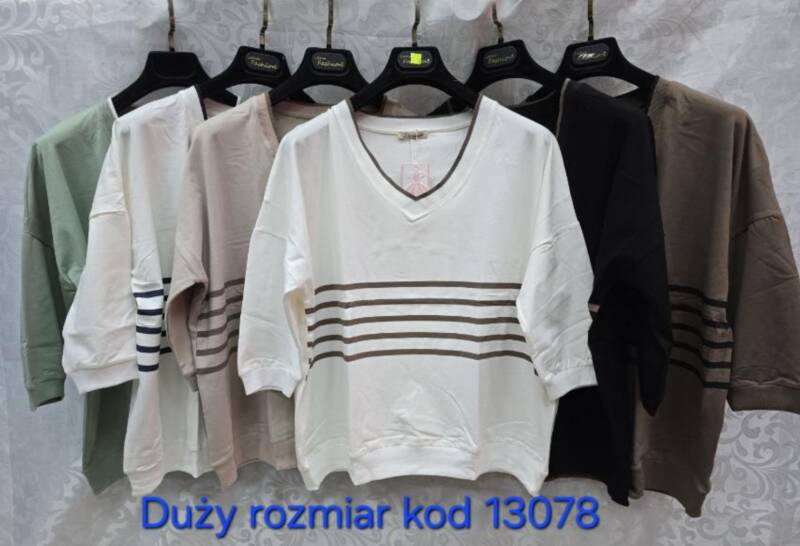 Bluzki damskie ( Turecki produkt) Roz Standard , Mix Kolor .Paczka 12 szt